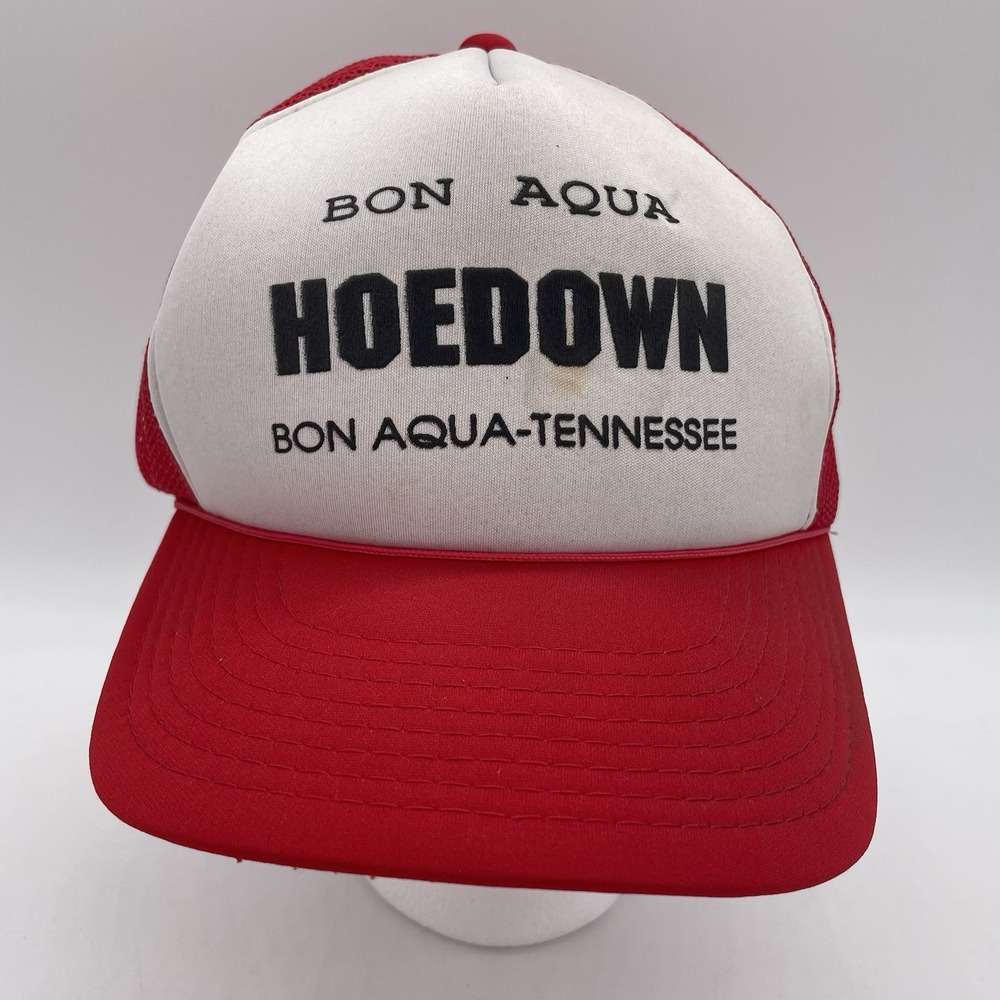 Vintage Country Hoedown Hat Cap SnapBack Mesh Rope Hillbilly Bon Aqua, Tennessee